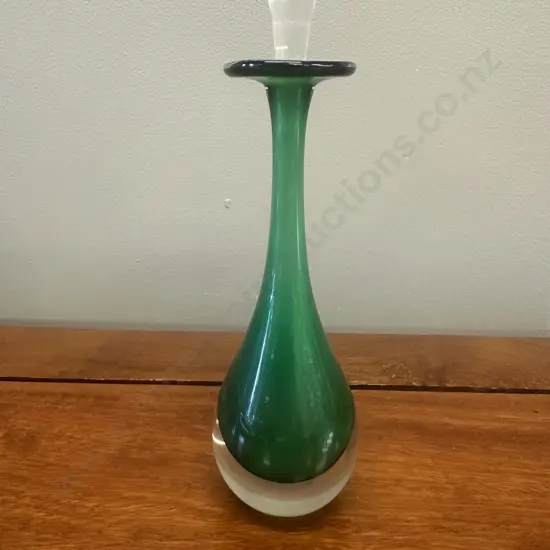 Green Glass Perfume Bottle 2007 H20cm.